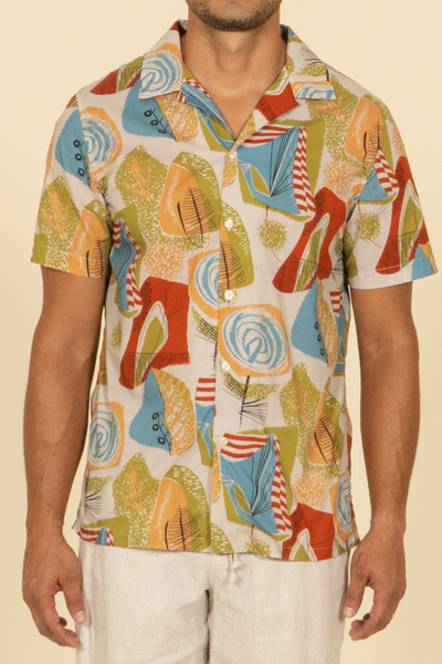 2312 Omar Camp Collar S/SL Shirt  100% Cotton